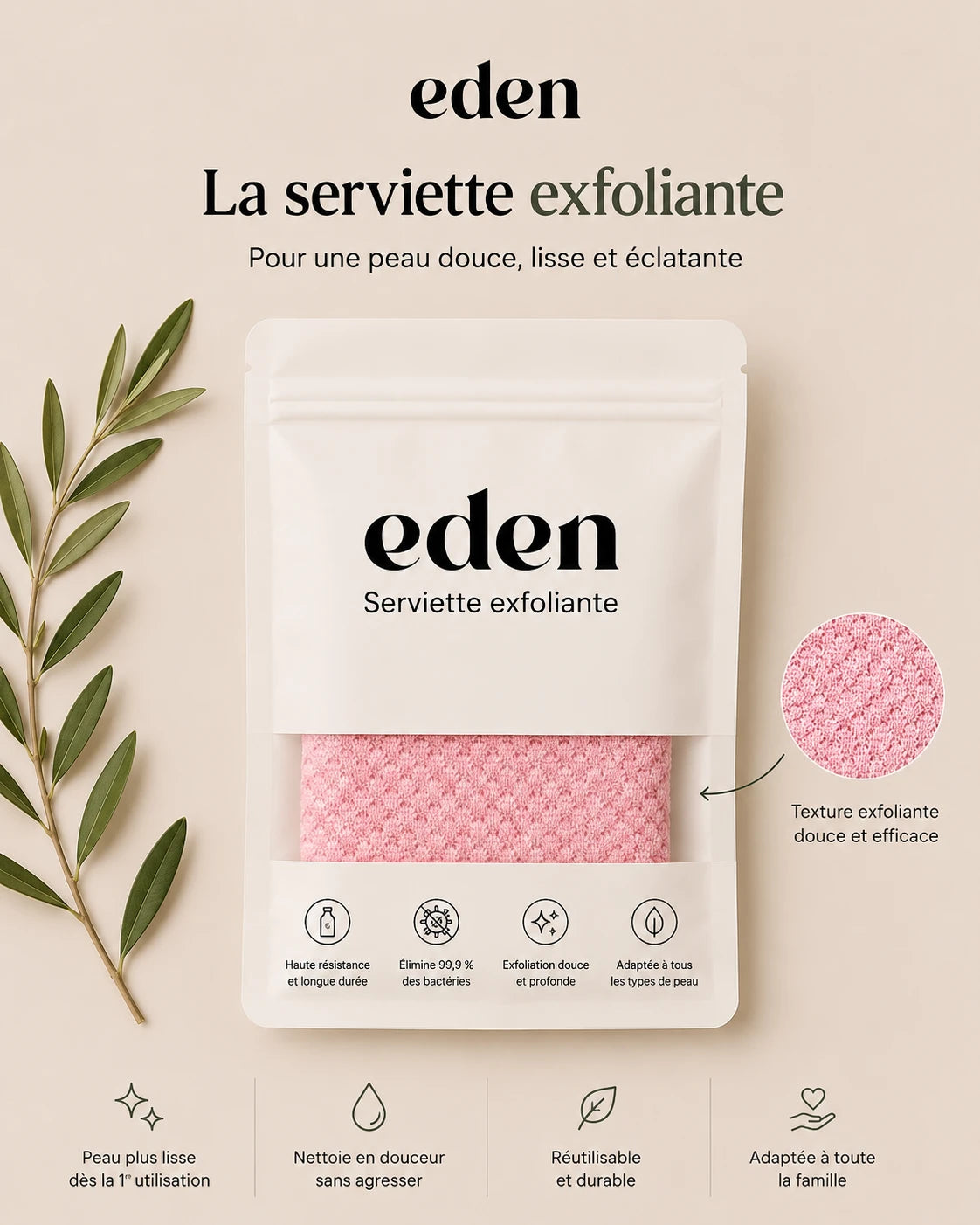 La Serviette Exfoliante Eden